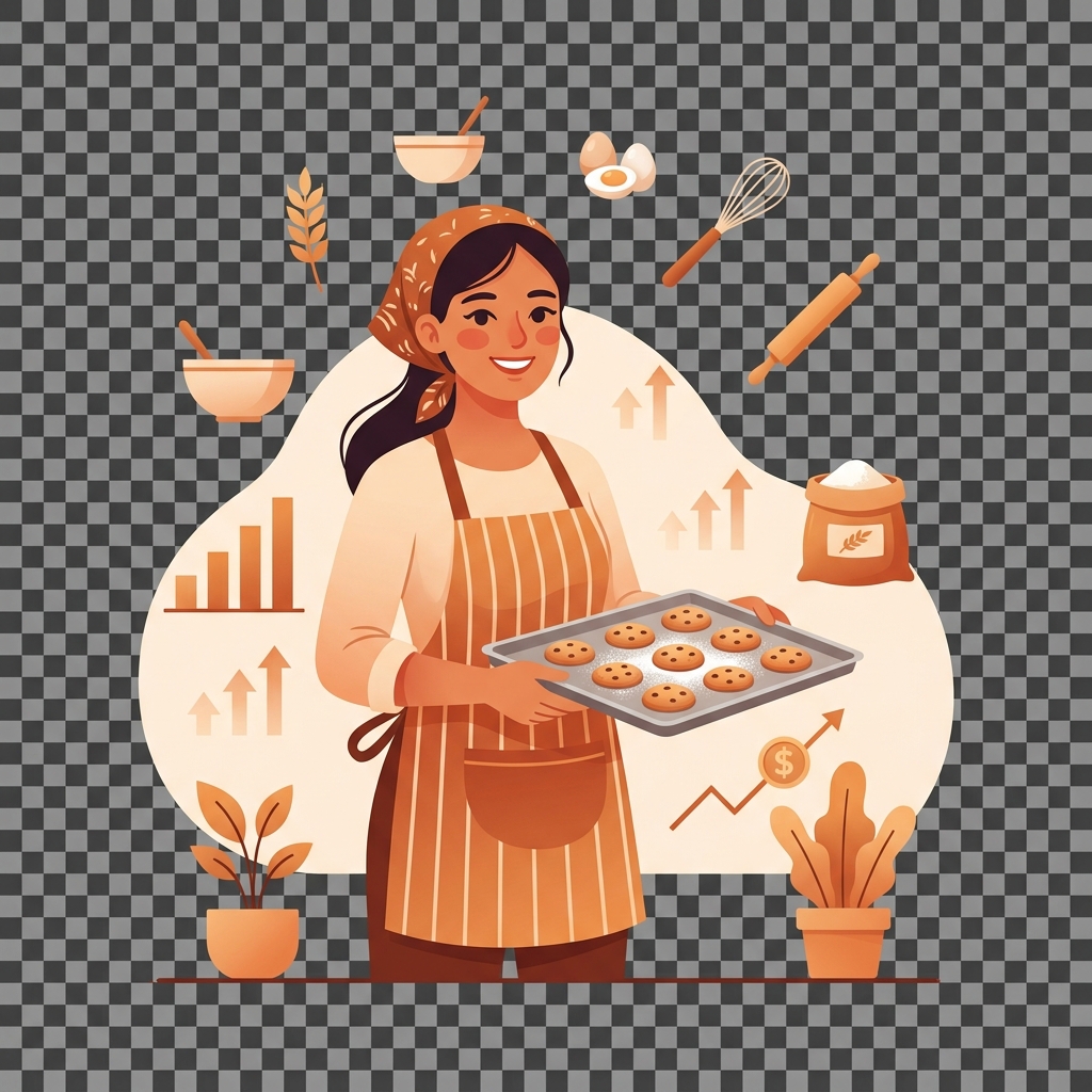 Ibu Rina UMKM Kue - Finno Mascot